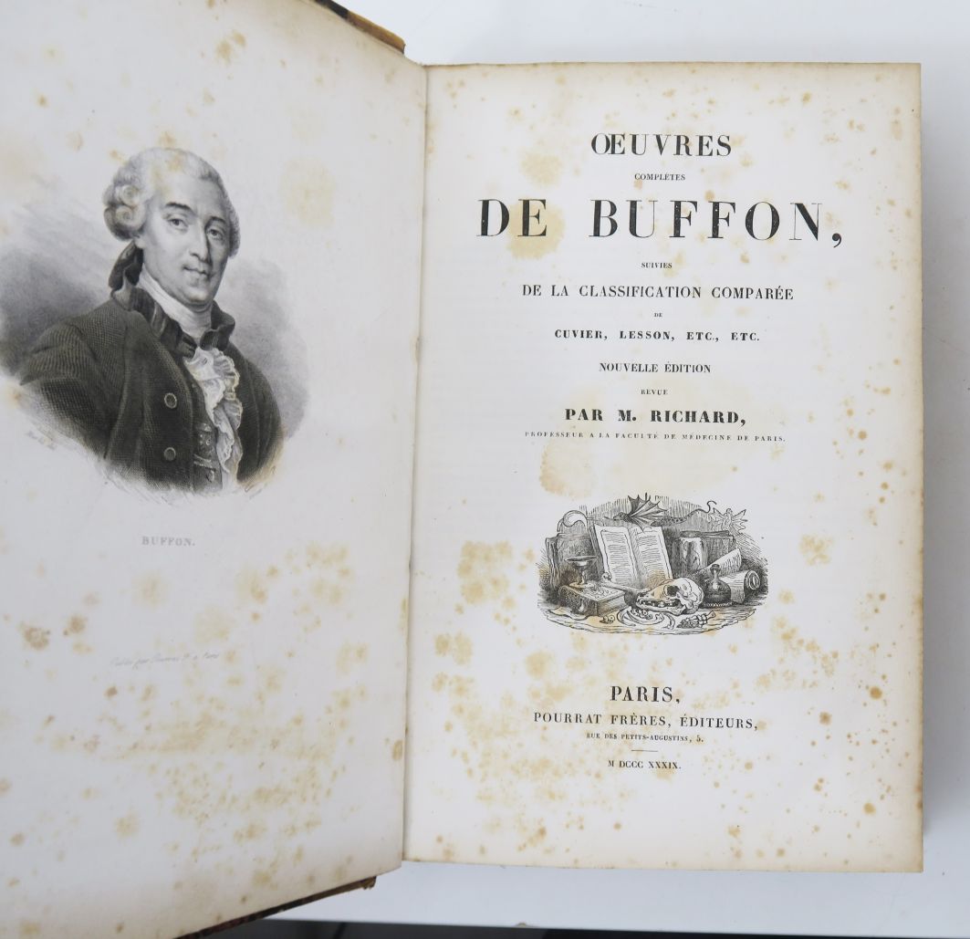 Null BUFFON (Georges Louis Leclerc, comte de). Œuvres complètes de Buffon, suivi&hellip;