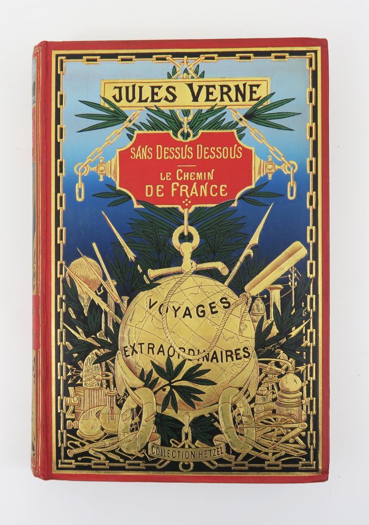 Null VERNE（儒勒）。Sans dessus dessous & Le Chemin de France.巴黎，Hetzel，sd（1900年前）。

&hellip;