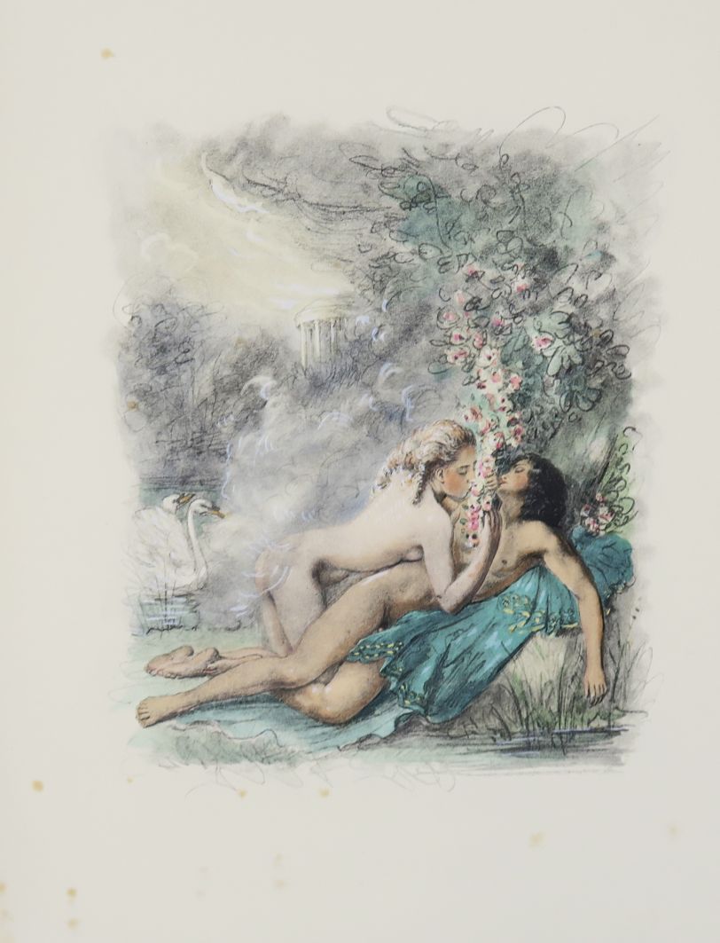 Null BÉCAT (Paul-Émile) & DORAT. The kisses. Paris, Eryx, 1947.

Large in-4, in &hellip;