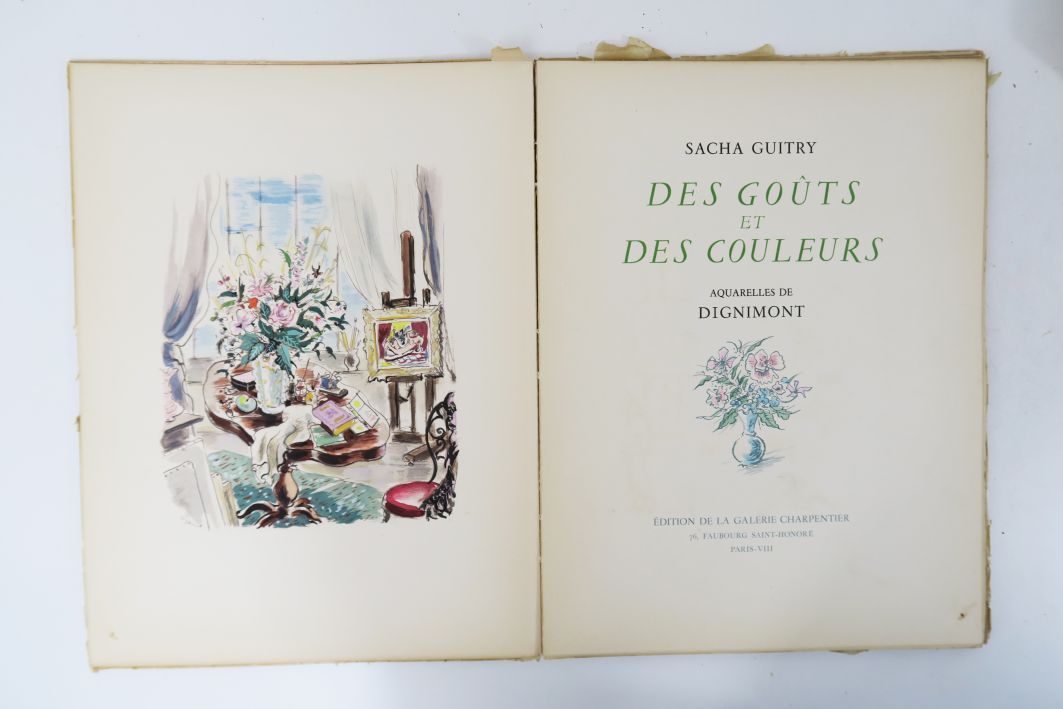 Null DIGNIMONT (André). Set von 8 Bänden mit Illustrationen von Dignimont, brosc&hellip;