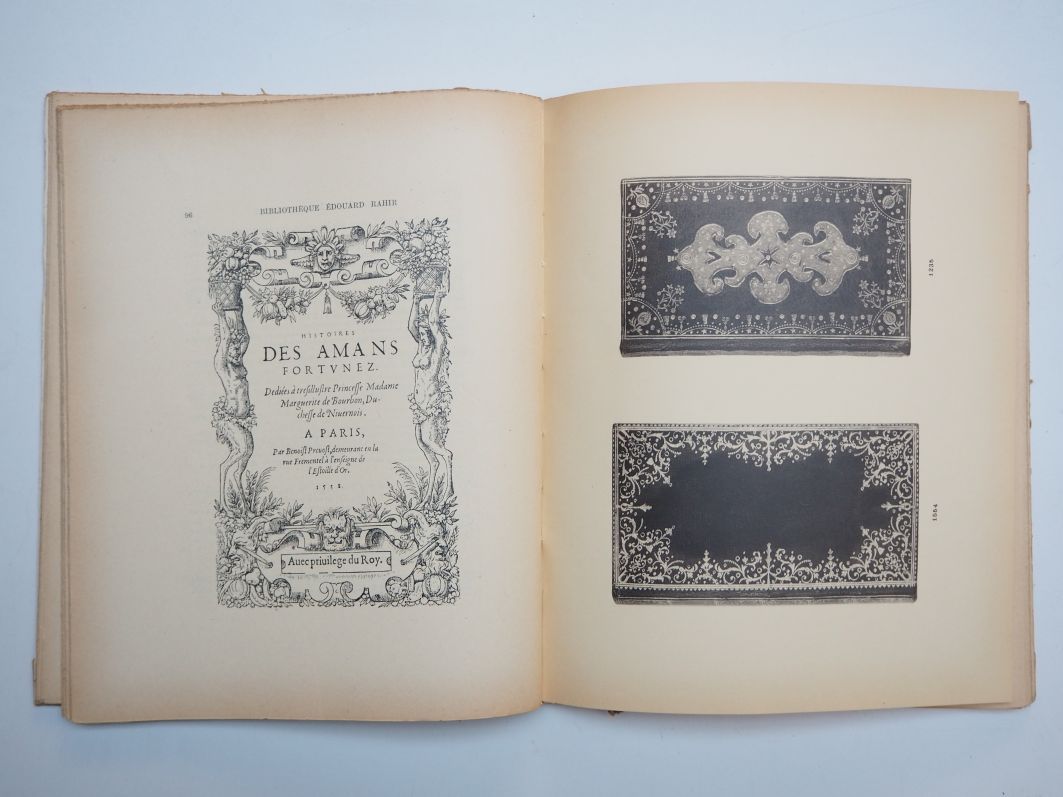 Null 销售目录。已故前书商爱德华-拉希尔（Édouard RAHIR）的图书馆。第五部分。15、16和17世纪的古董书，美丽的古董装订。巴黎，勒弗朗索瓦，1&hellip;