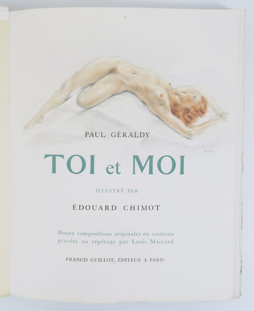 Null 
[RECTIFICATIF] CHIMOT (Édouard) & GERALDY (Paul). Toi et Moi. Paris, Guill&hellip;