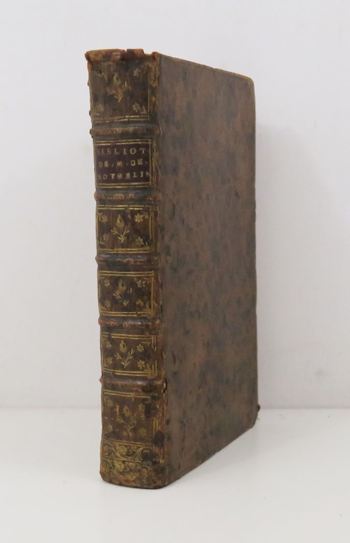 Null [销售目录]。L'abbé d'Orléans de Rothelin先生的著作目录。[巴黎]，[加布里埃尔-马丁]，sd（1746）。

大卷8册，&hellip;