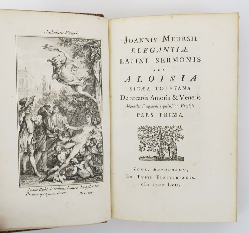 Null [CHORIER (Nicolas)]. Joannis Meursii Elegantiae latini sermonis seu Aloïsia&hellip;