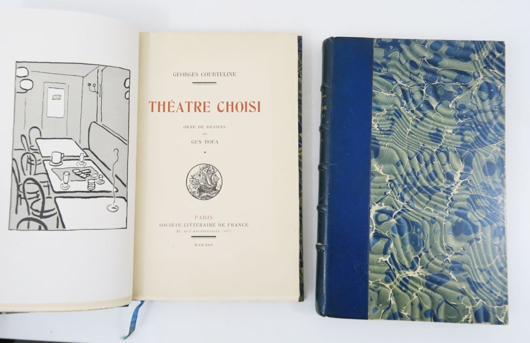 Null 库尔特林(Georges Moineaux dit)。创作。巴黎，Flammarion，1942年。

12卷，8开本，深绿色半旗袍，书脊有棱纹，镀金&hellip;