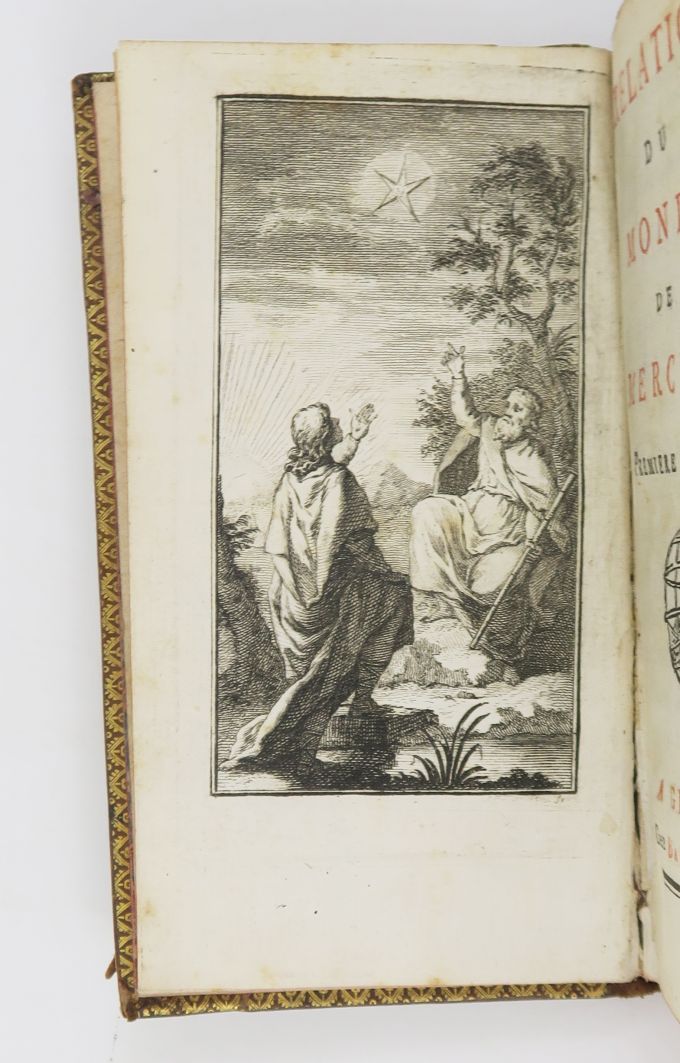 Null [BETHUNE (Chevalier de).梅尔库尔世界的关系。日内瓦，Barillot & fils, 1750。

2部分合为一卷，12开本，&hellip;