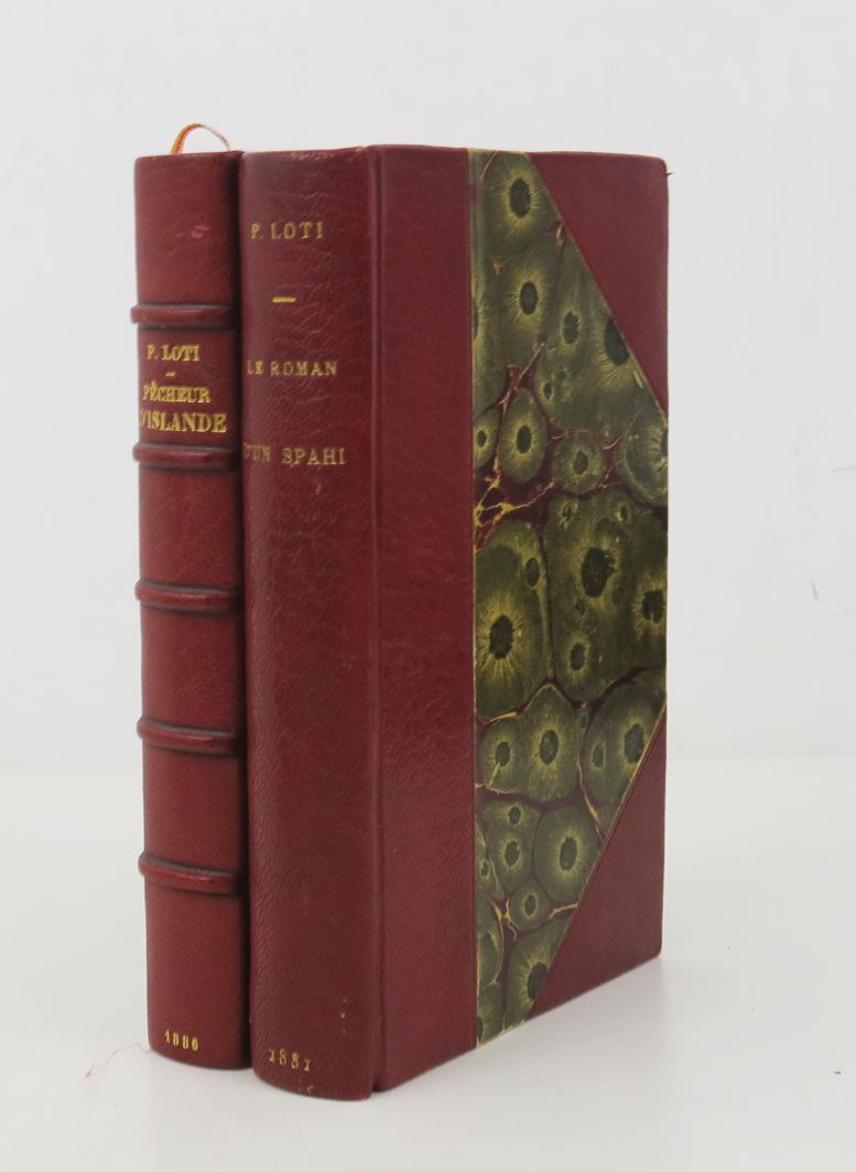 Null LOTI（皮埃尔）。冰岛的渔夫。一本小说。巴黎，卡尔曼-莱维，1886年。

In-12 of (4) ff. 319 pp.红色半马洛金带角，书脊有&hellip;