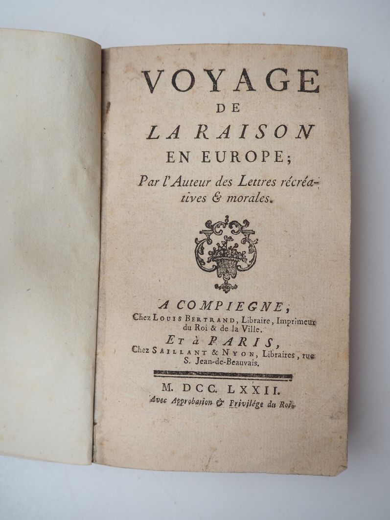 Null [CARACCIOLI (Louis-Antoine). Voyage de la Raison en Europe ; par l'Auteur d&hellip;