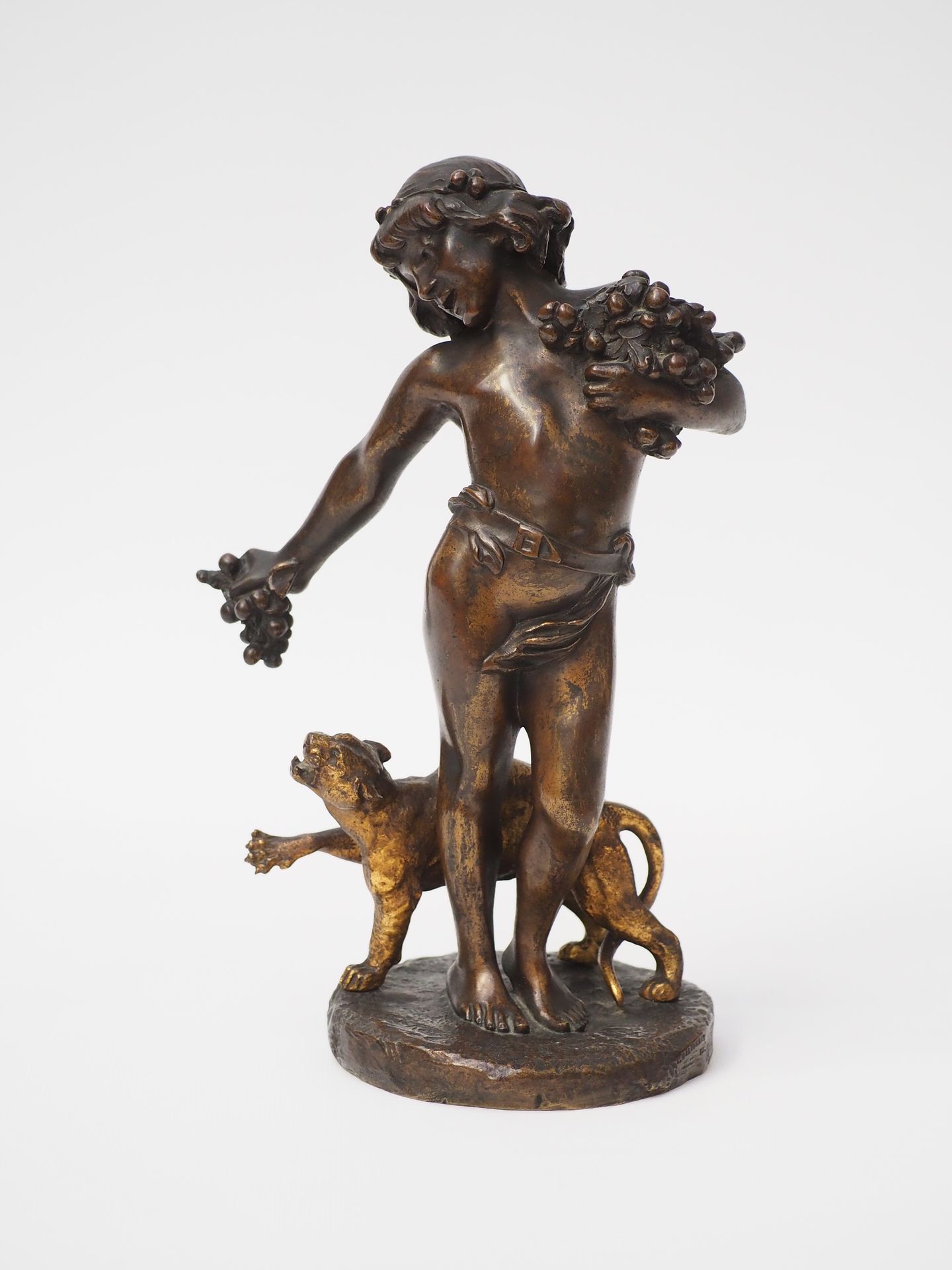 Null Georges DE KERVEGUEN (?-1897)
Bacchus with a tiger
Double patina bronze pro&hellip;