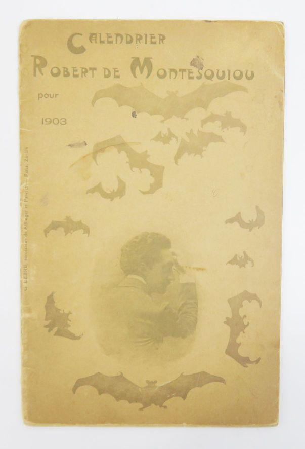 Null MONTESQUIOU (Robert de). Calendrier Robert de Montesquiou pour 1903. Paris,&hellip;
