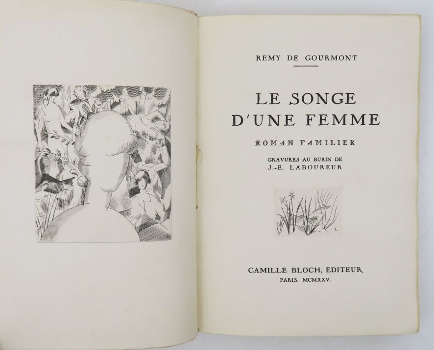 Null LABOUREUR (Jean-Émile) & GOURMONT (Rémy de). Le Songe d'une femme, récit fa&hellip;