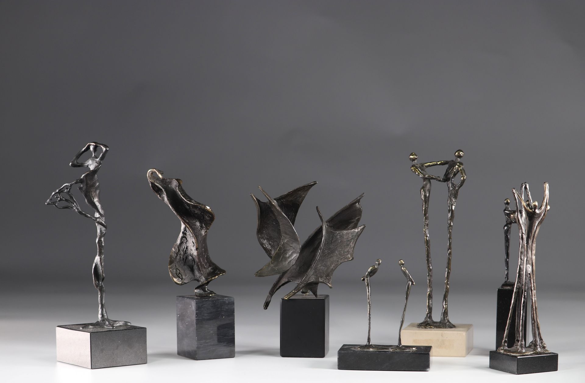 Lot de sculpture en bronze 70's Lote de escultura de bronce años 70
Dimensiones:&hellip;