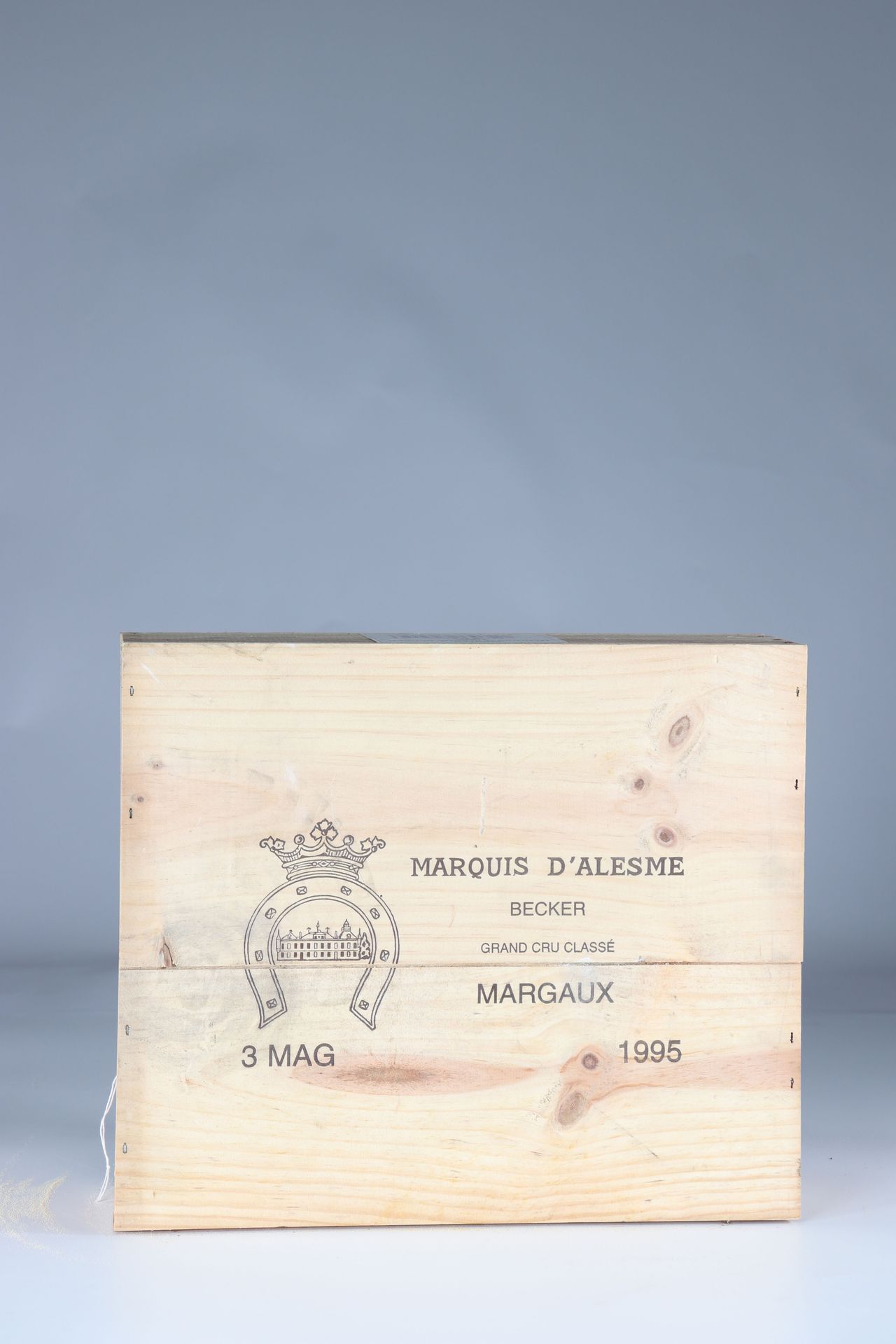 Caisse 3 magnums - 150cl vin rouge - chateau margaux marquis alesme becker 1995 &hellip;