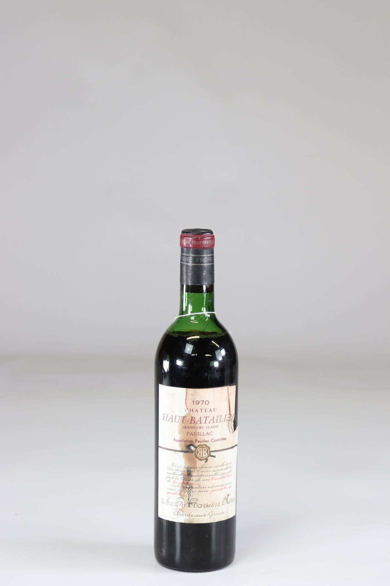 1 bouteille - 75cl vin rouge - chateau haut batailley 1970 1 bottle - 75cl red w&hellip;