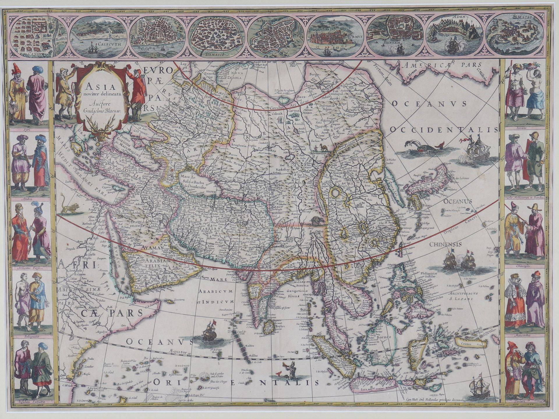 Willem Janszoon BLAEU (1571-1638) "carte d'Asie" Willem Janszoon BLAEU (1571-163&hellip;