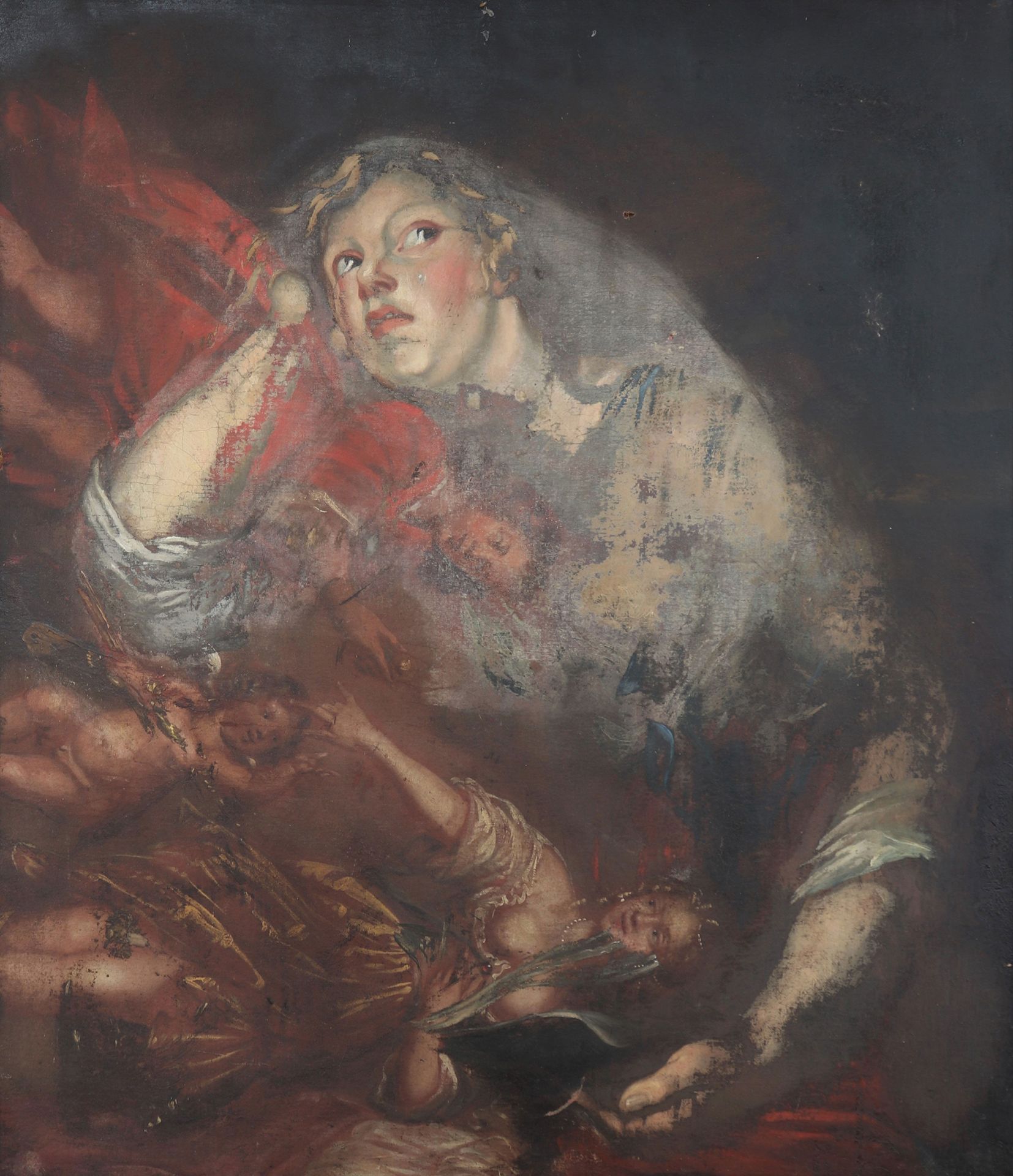 Huile sur toile 17ème école de Rubens Öl auf Leinwand 17. Rubensschule
Maße: B=7&hellip;