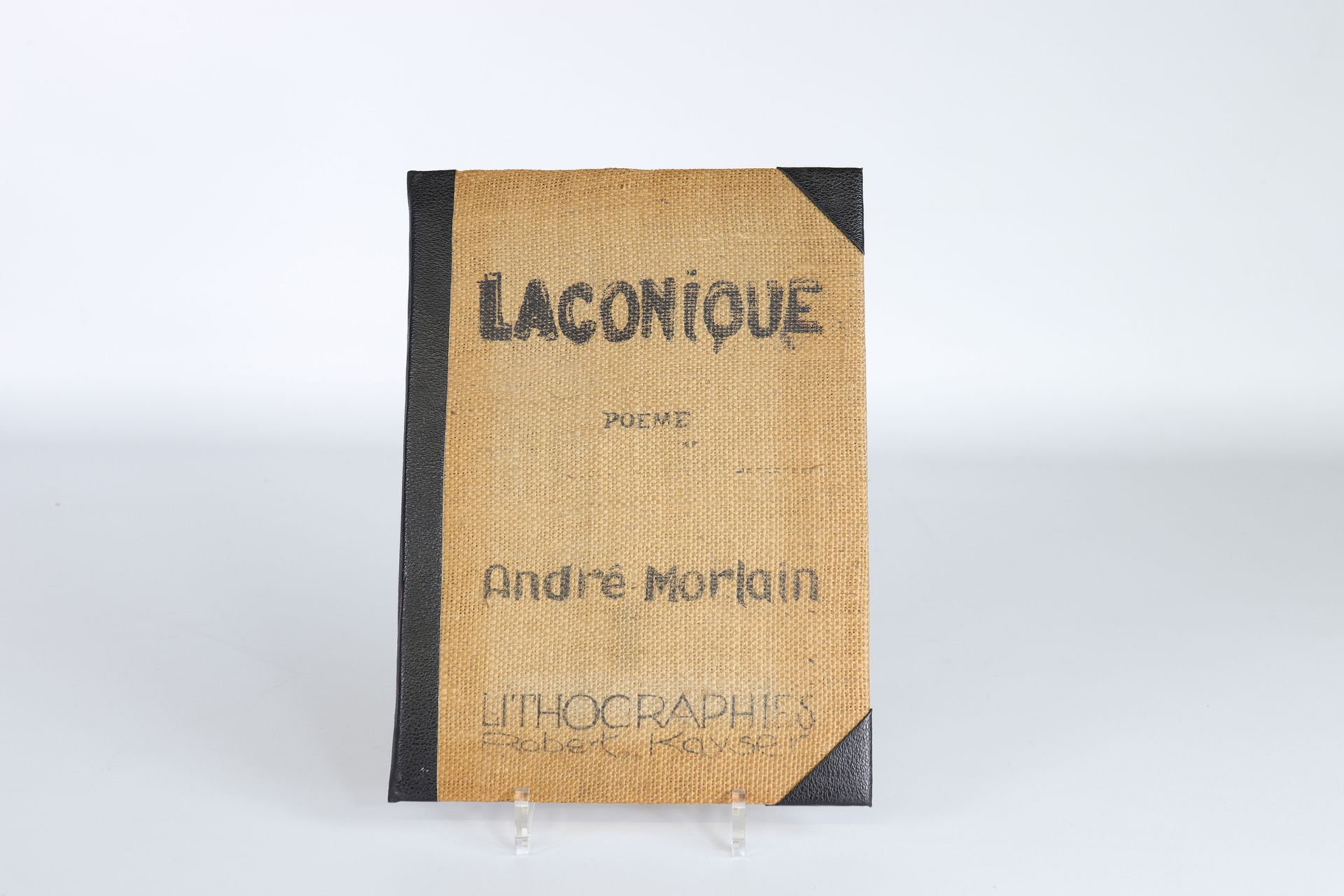 Bouquin "Laconique" , Rare ouvrage, poèmes d'André Morlain et lithographies orig&hellip;