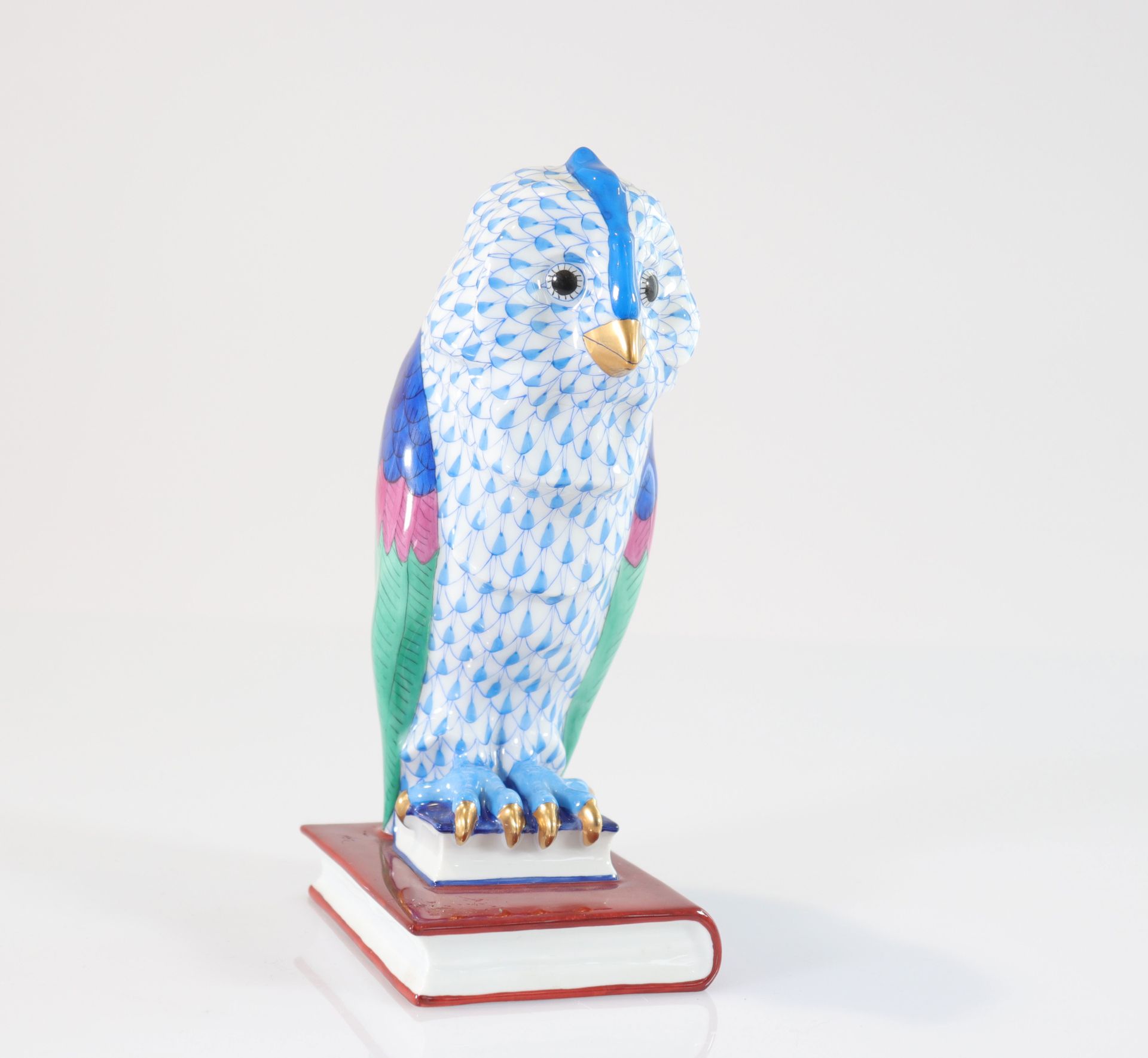 Herend Grand Hibou porcelaine. Epoque XXème siècle Herend Large Porcelain Owl. P&hellip;