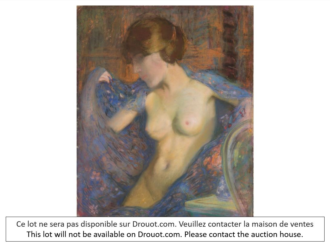 Null Edgar DEGAS (attribué à) - (1834-1917) Pastel dur sur papier "La femme au f&hellip;