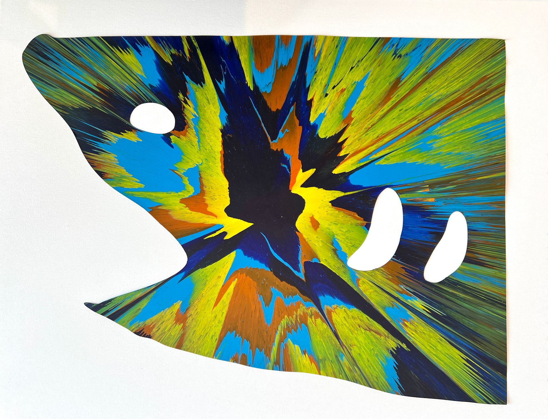 Null Damien Hirst. 2009. Requin. Spin Painting, acrylique sur papier. Cachet de &hellip;