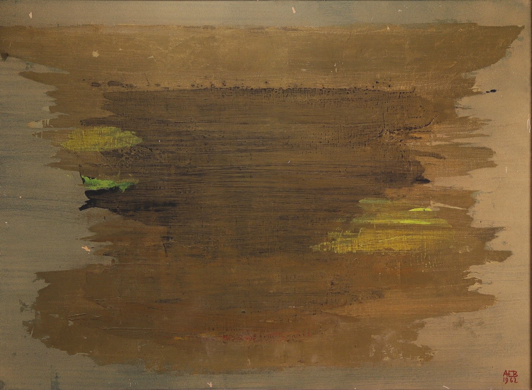 Null AnnaEve BERGMAN (1909-1987) "Abstrakter Expressionismus" Tempera, Mischtech&hellip;