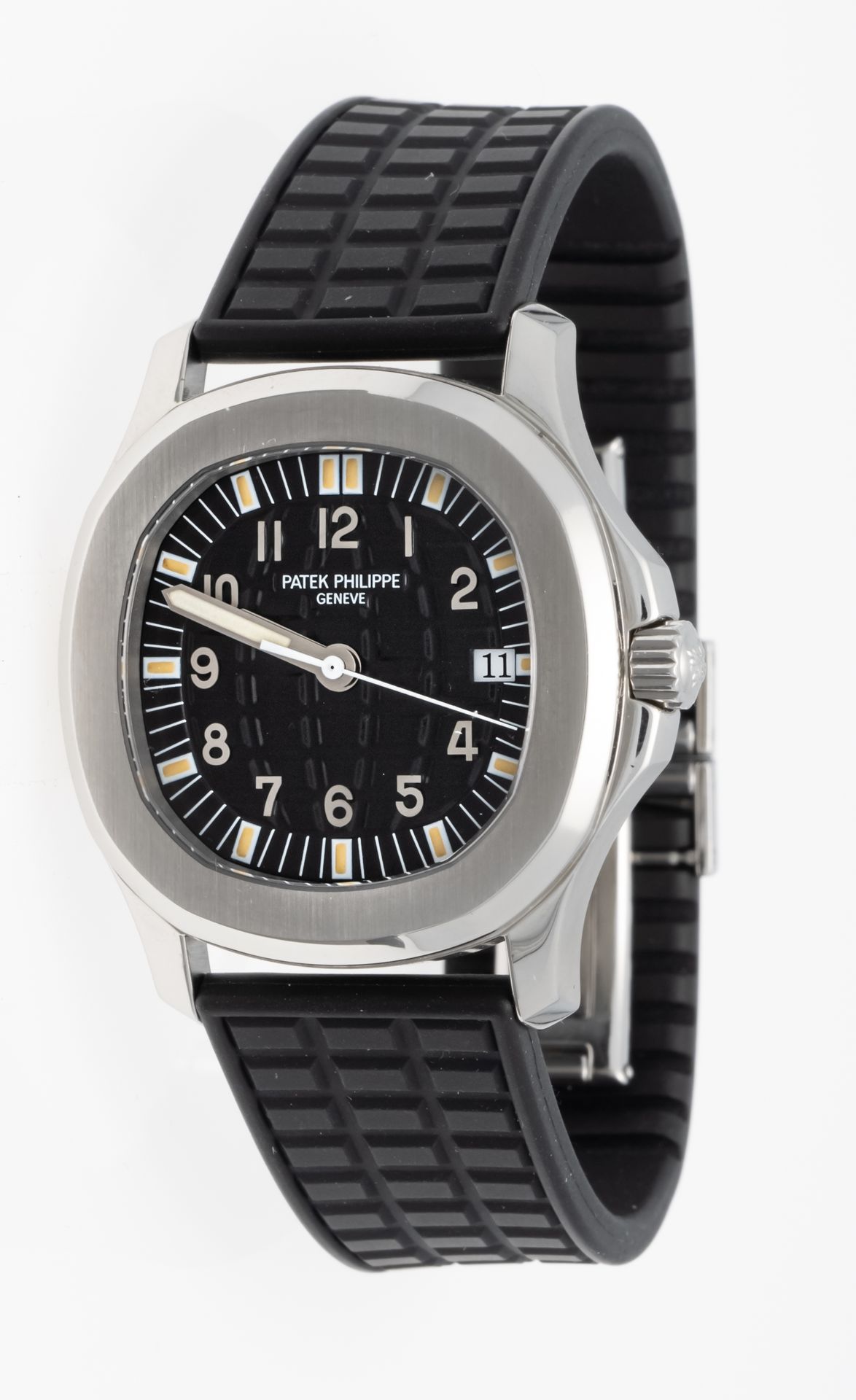 Null Patek Philippe Aquanaut, réf. 5064 acier, de 2001, bracelet en caoutchouc, &hellip;