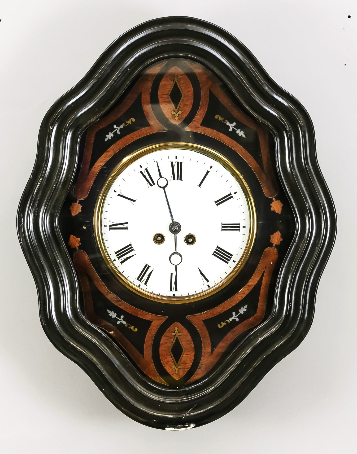 Null Ox-eye, 2nd half of 19th century, ebonized wood with inlays, at 6 o'clock a&hellip;