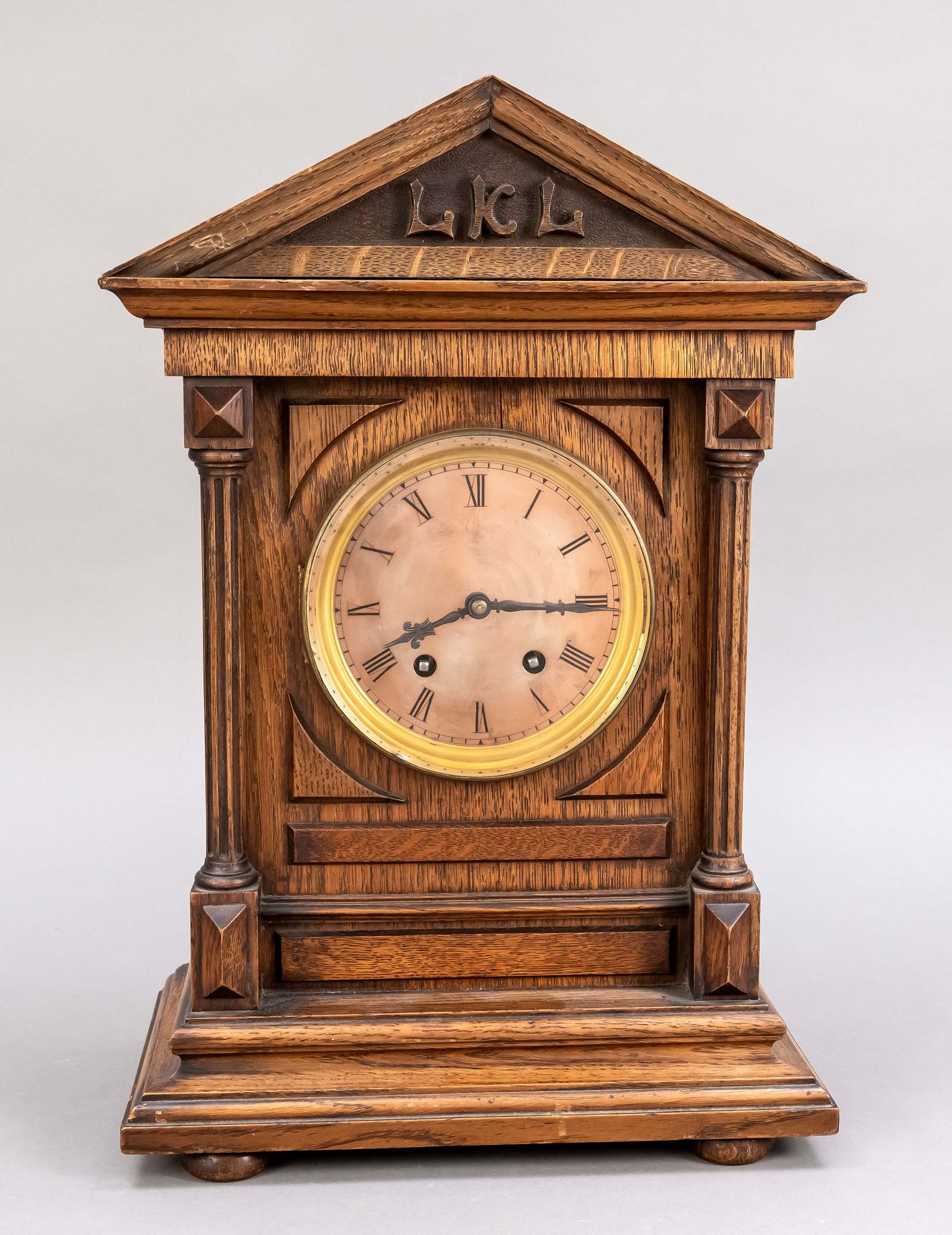 Null Lenzkirch table clock, wood, movement number 822.269 around 1887, architect&hellip;