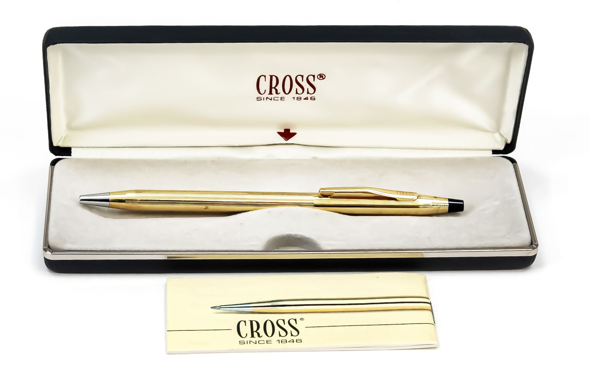 Null Cross ballpoint pen, Made in Ireland, 2nd half of 20th century, 10 ct hard &hellip;
