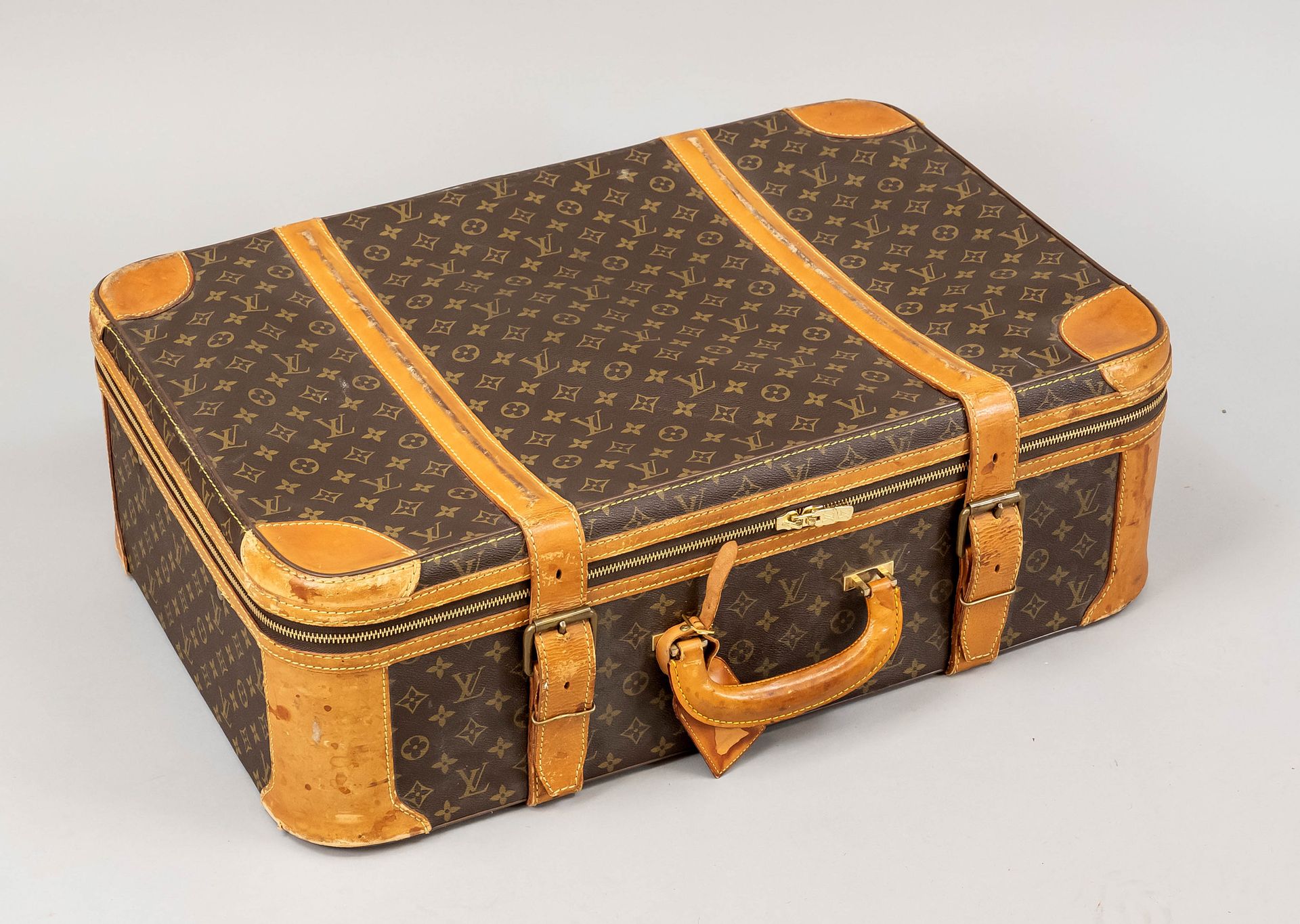Louis Vuitton, vintage monogram canvas travel case, rubb…