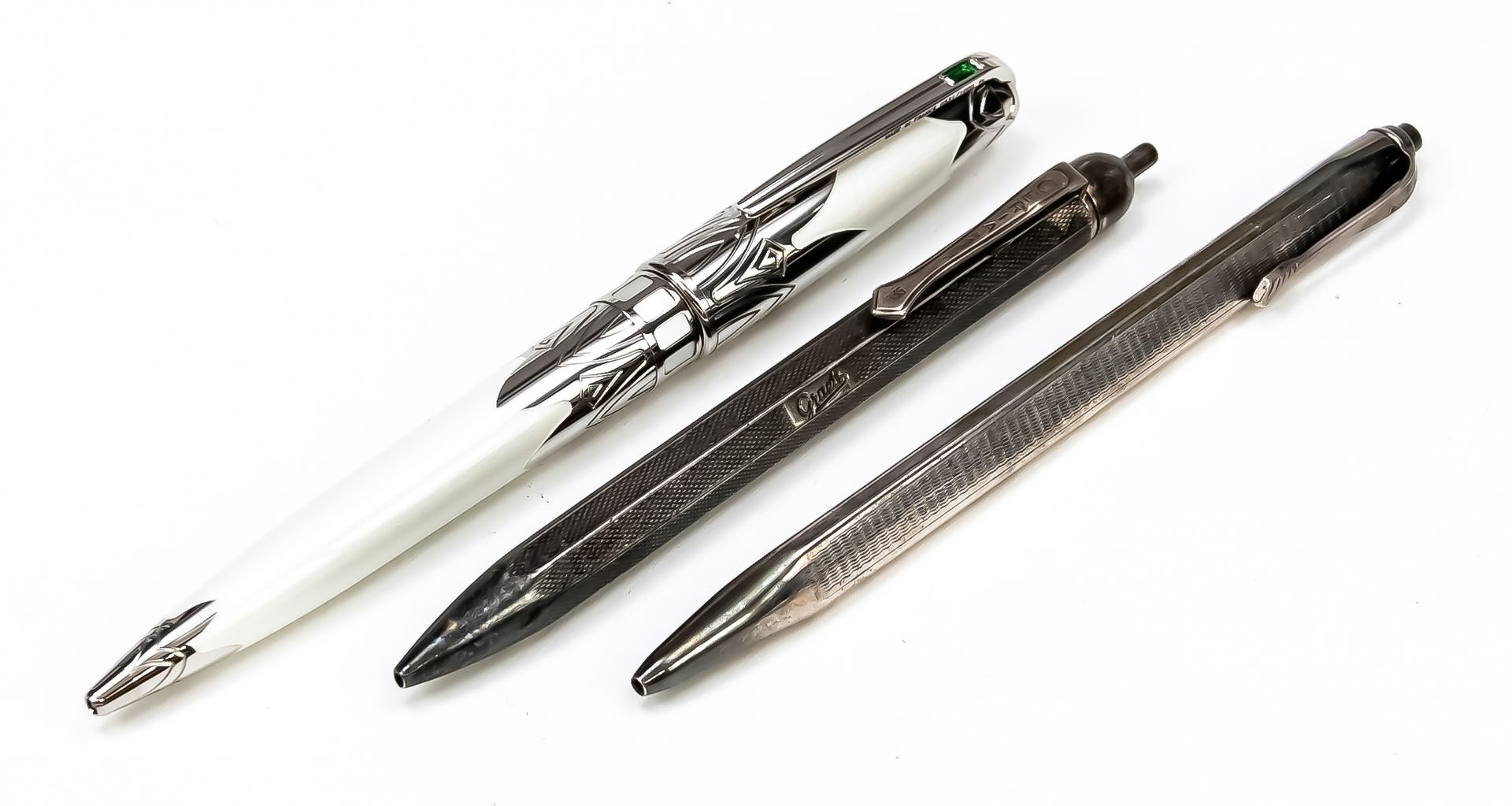 Null Three ballpoint pens, different makers, 2nd half of 20th century, 2x with 8&hellip;