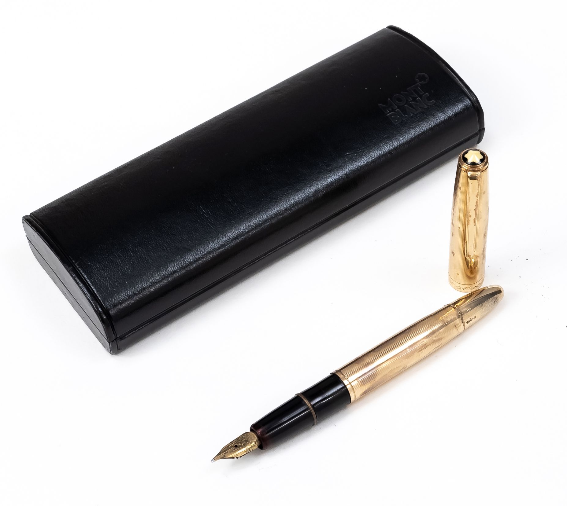 Null Montblanc Masterpiece piston fountain pen, 2nd half 20th c., No. 744-N, 14 &hellip;