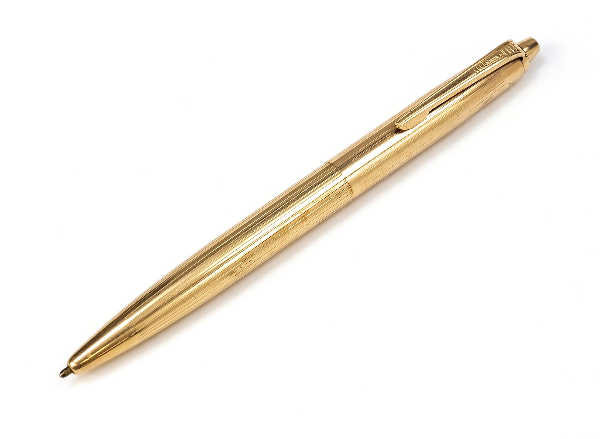 Null Gold finch ballpoint pen, 2nd half of 20th century, gilded case with engrav&hellip;