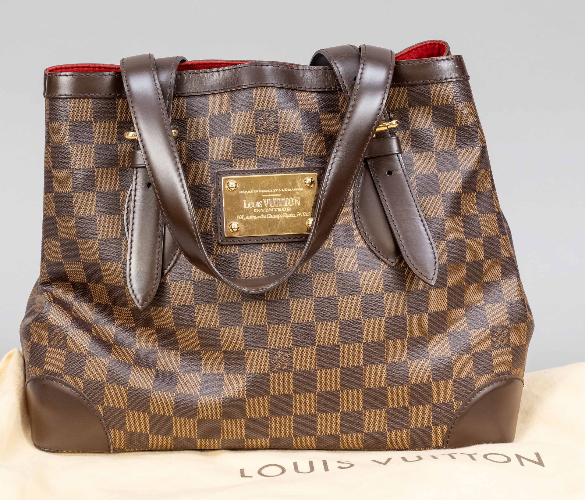 Null Louis Vuitton, Damier Ebene Canvas Hampstead Shopping Tote Bag, tissu de co&hellip;