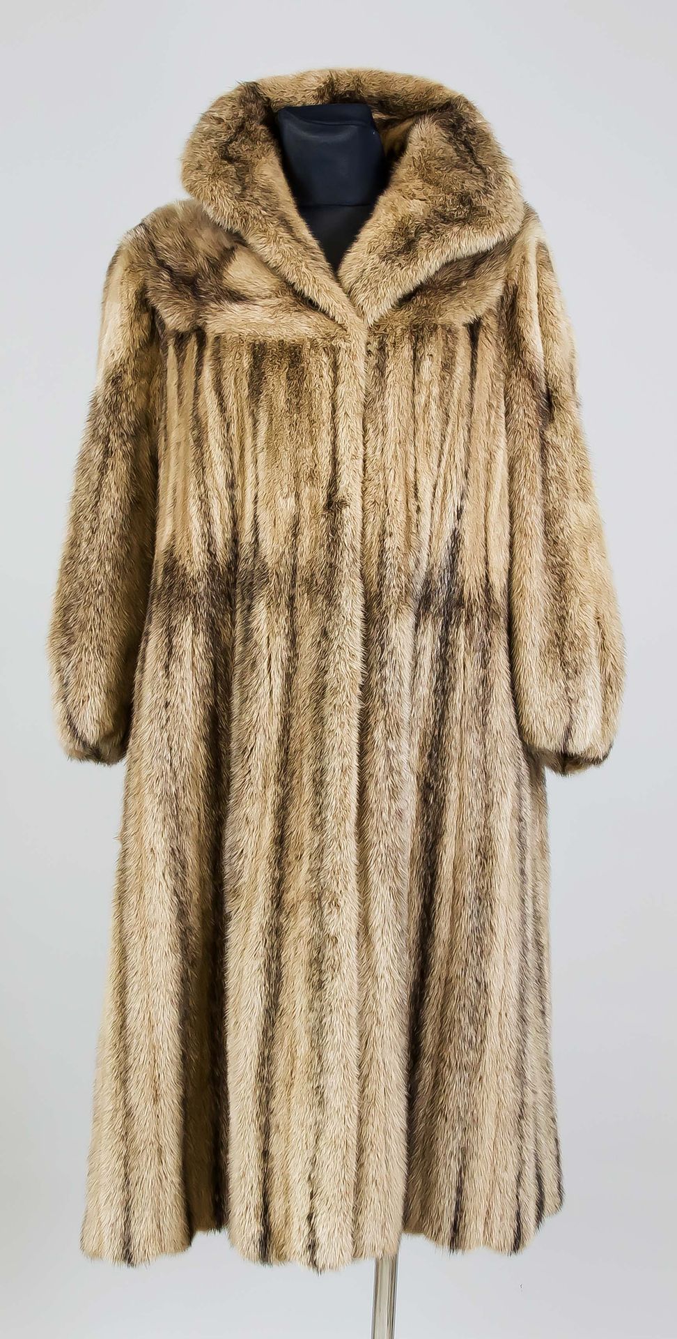 Null Manteau de vison pour femme, gris-noir chiné. Sans désignation ni indicatio&hellip;