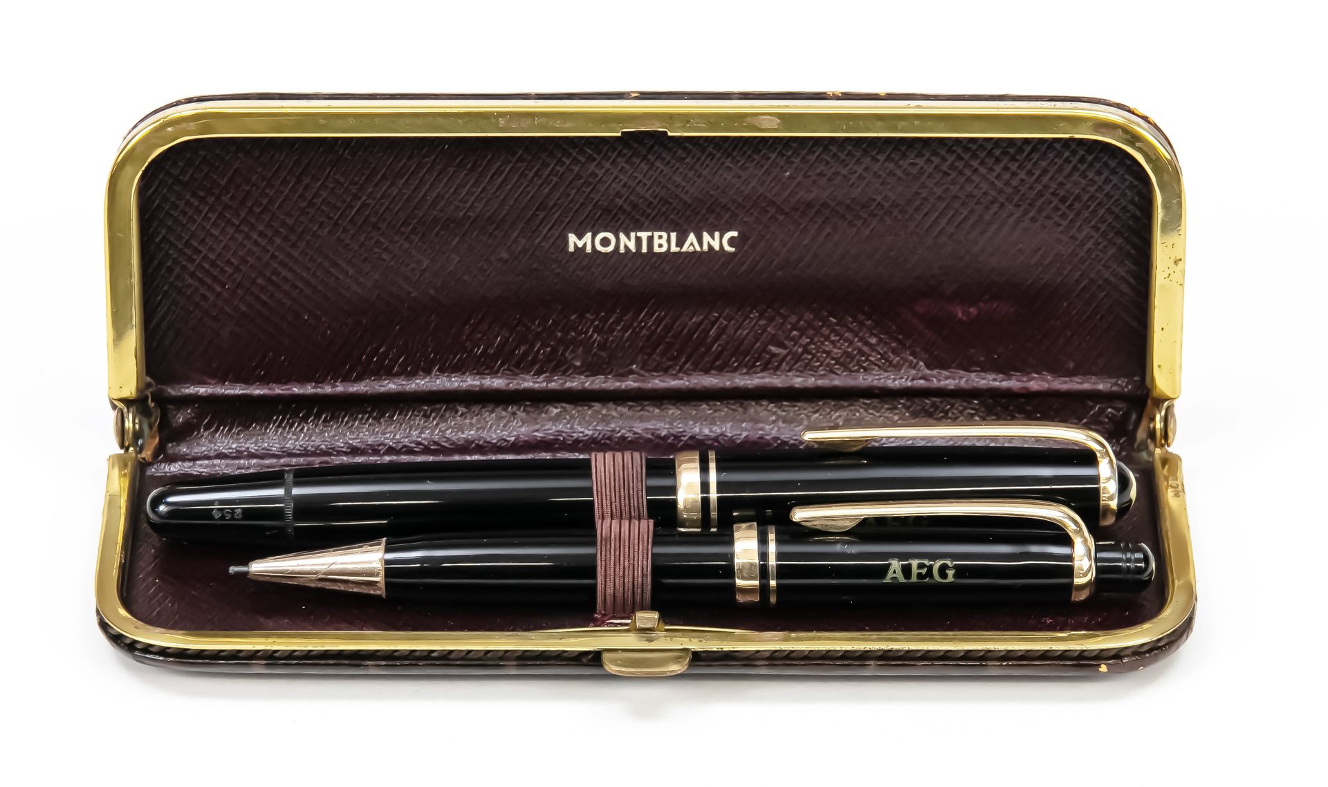 Null Two-piece Montblanc writing set, 2nd half of 20th century, consisting of pi&hellip;
