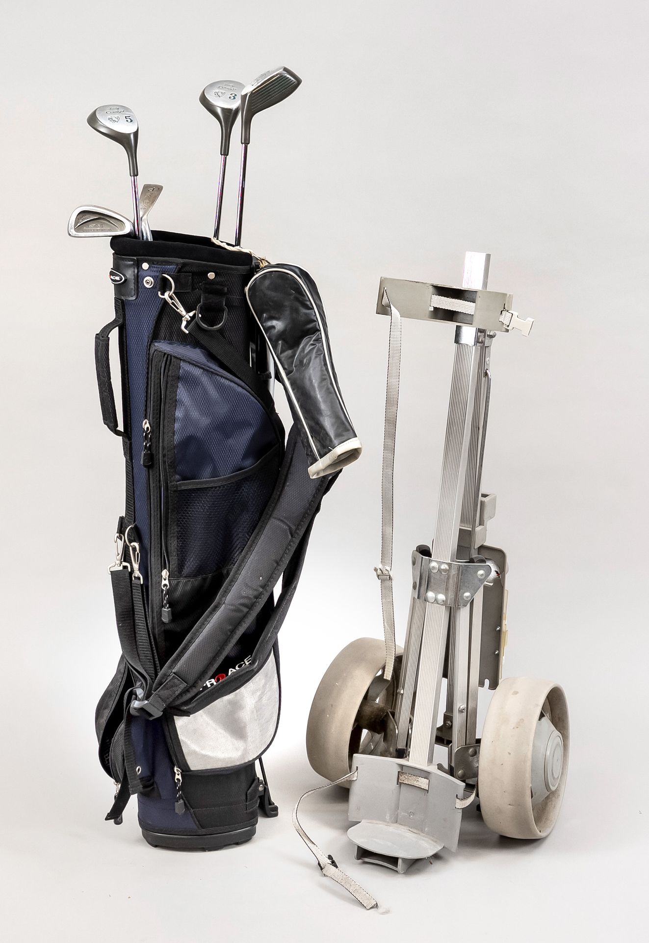 5 golf clubs with (marked ''Pro Ace''), plus | Drouot.com