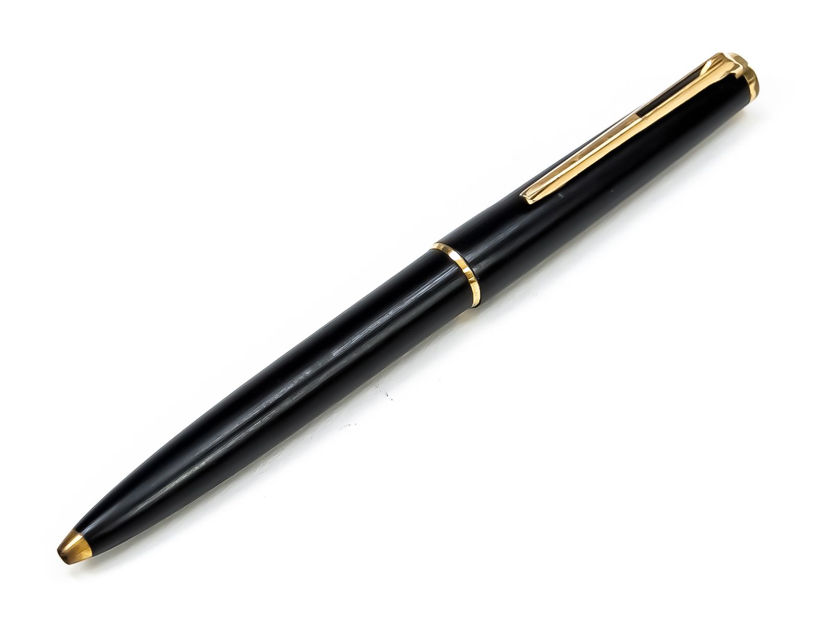 Null Montblanc biro a leva, 2a metà del XX secolo, n. 280 astuccio nero, applica&hellip;