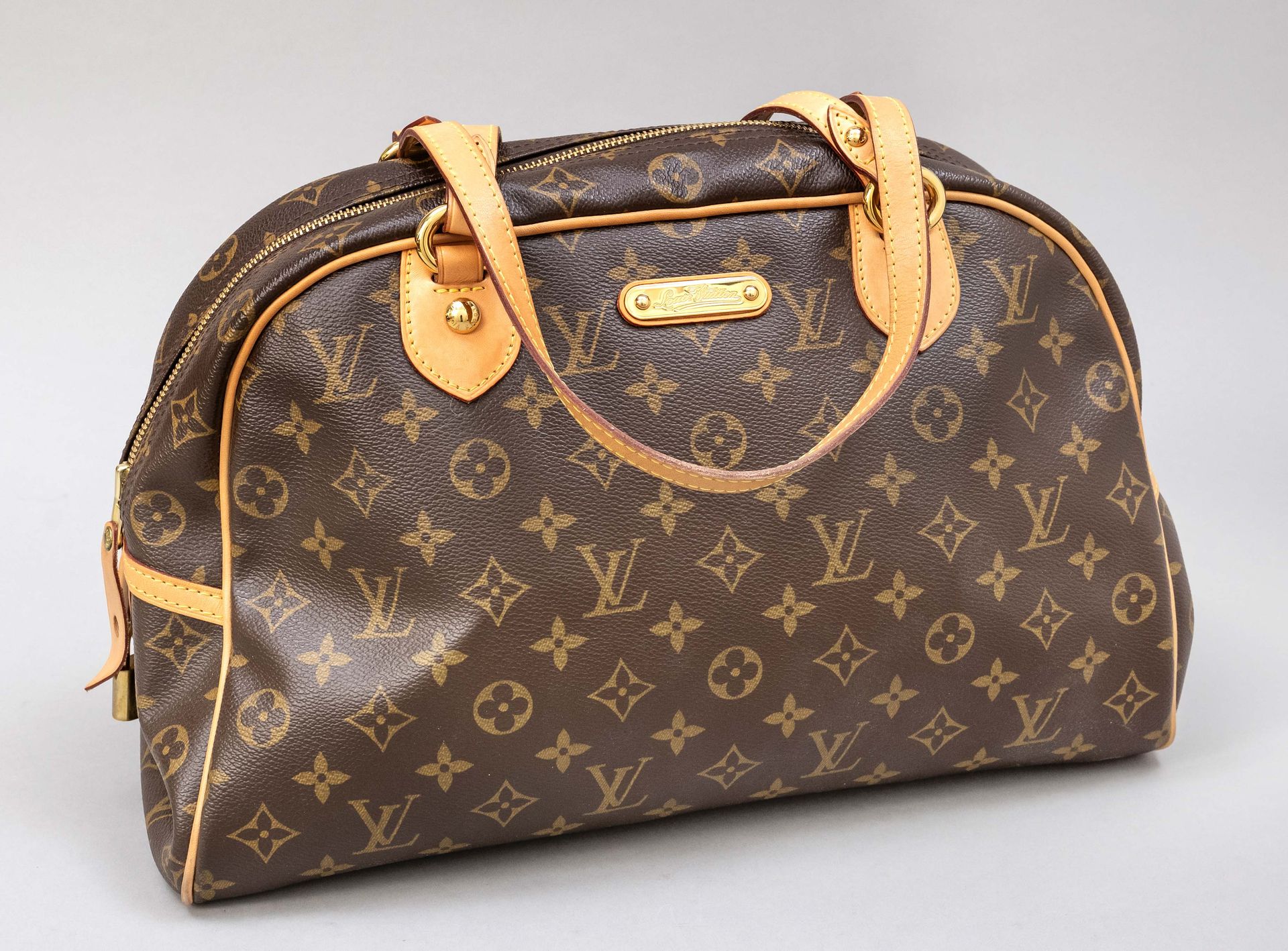 Null Louis Vuitton, Monogram Canvas Montorgueil GM Bag, tessuto di cotone gommat&hellip;