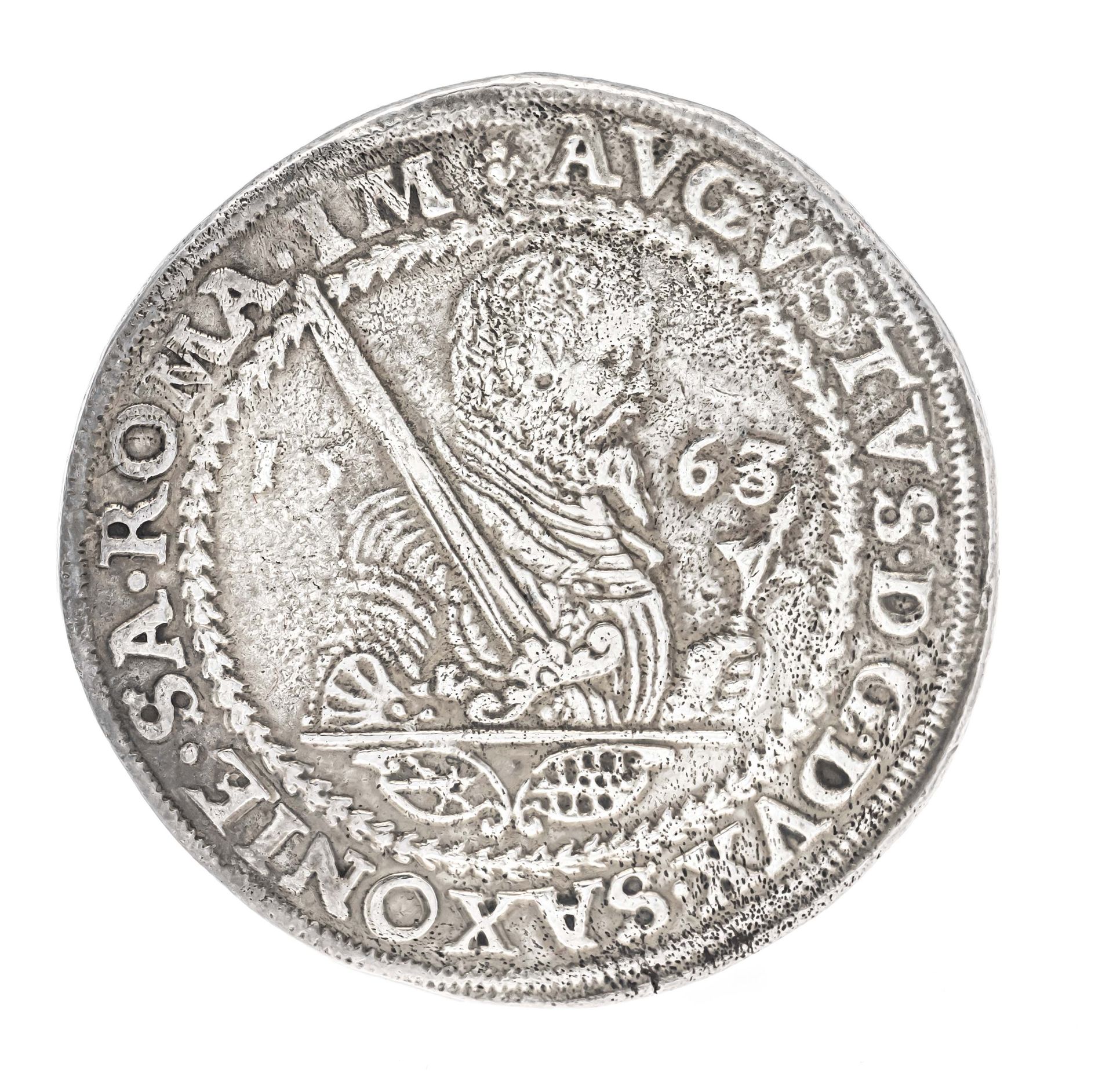 Null Münze, Taler, Sachsen, 1563, 26,32g