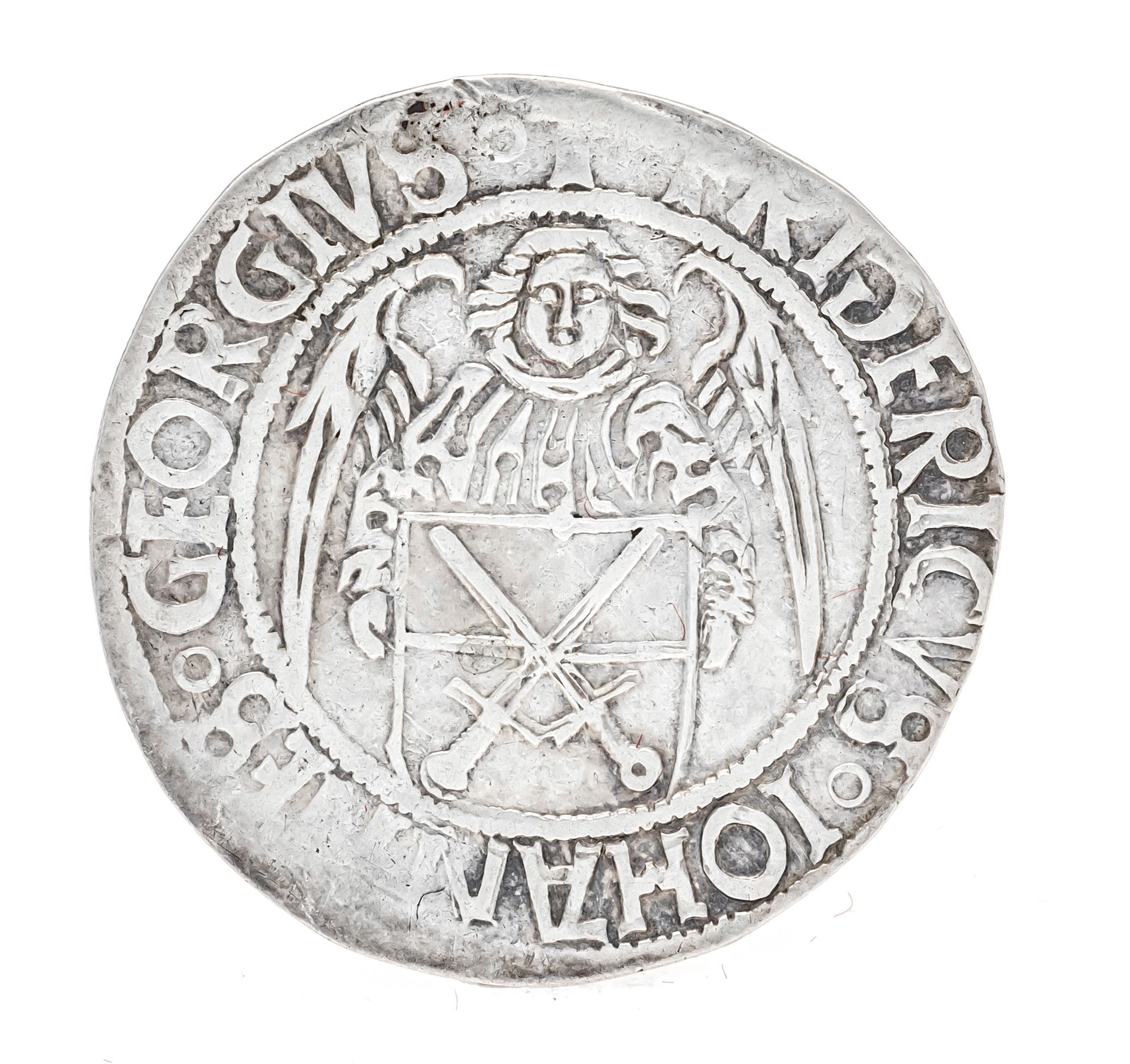 Null Coin, angel groschen, Saxony, o.J., 4,45g