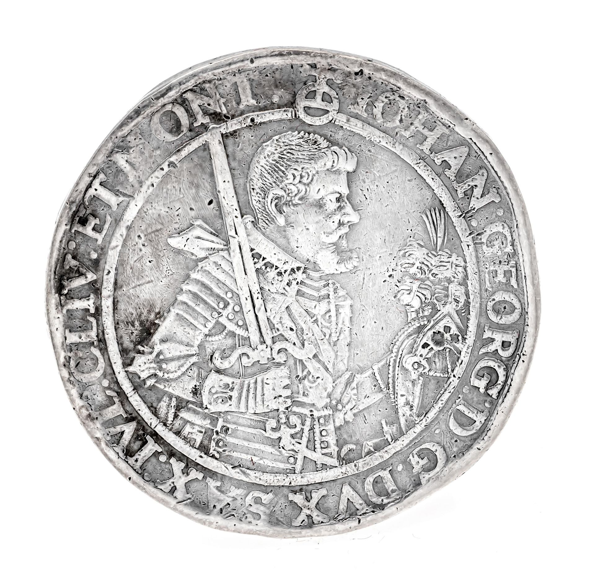 Null Münze, Taler, Sachsen, 1619, 28,36g
