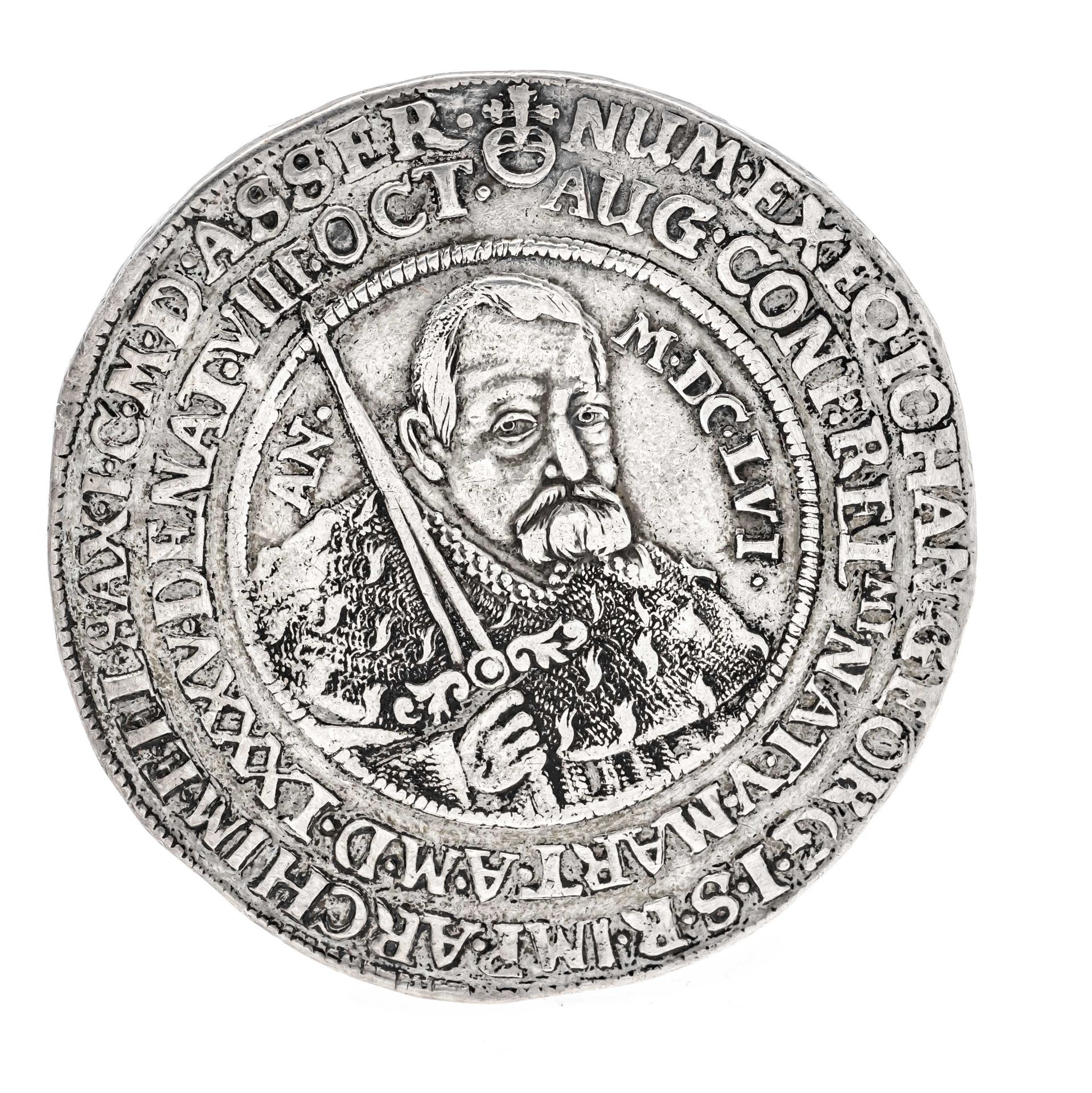 Null Coin, Thaler, Saxony, 1656, 29,09g