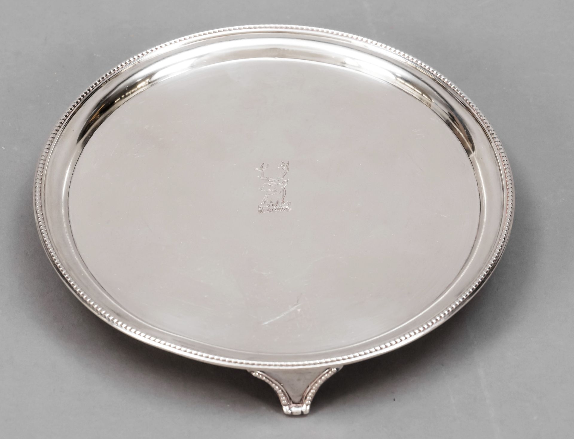 Null Salver, England, 1787, maker's mark John Crouch I. & Thomas Hannam, London,&hellip;