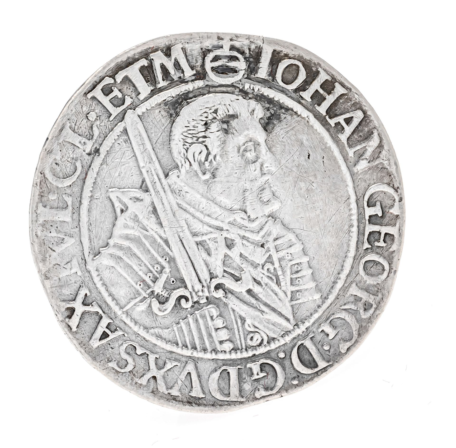 Null Münze, 1/4 Taler, Sachsen, 1650, 6,96g