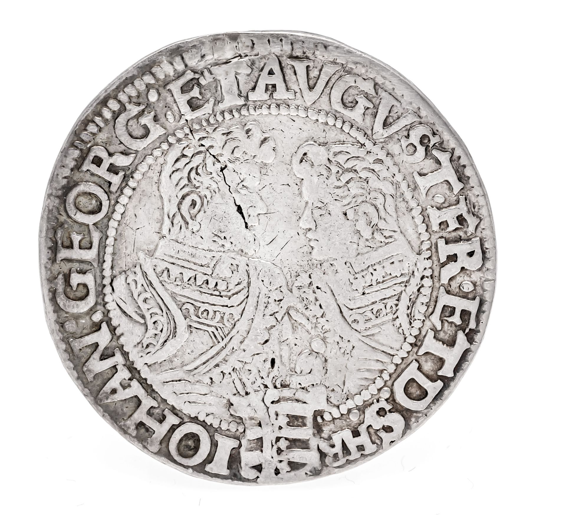 Null 硬币，1/4塔勒，萨克森州，1611年，7.18克