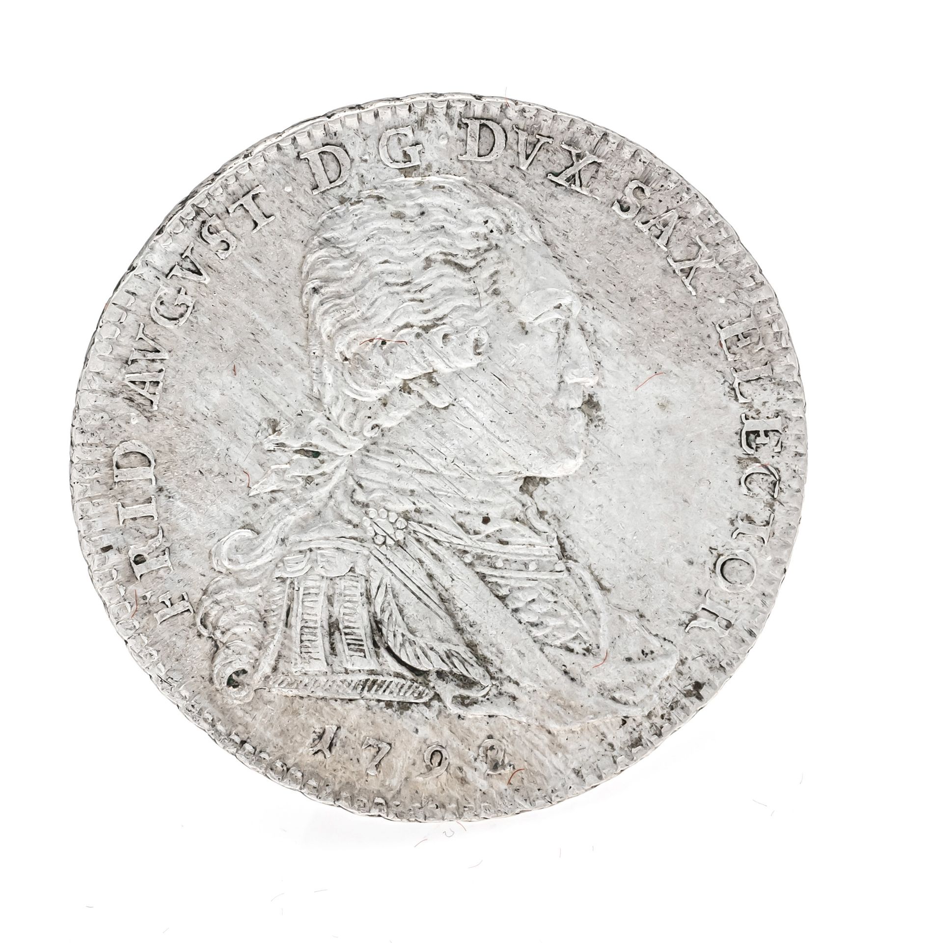 Null 硬币，1/3塔勒，萨克森州，1792年，6.99克
