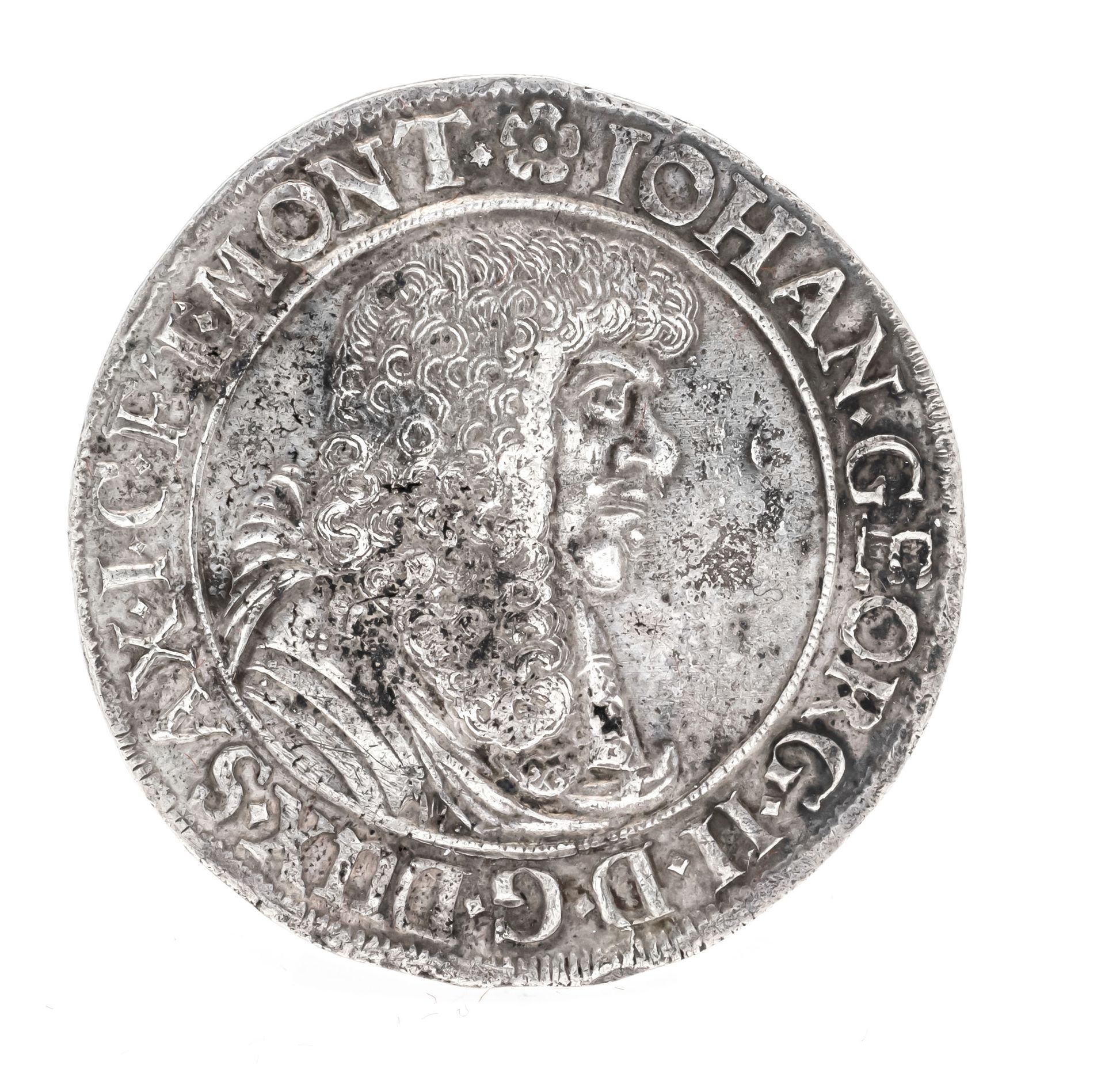 Null 硬币，1/3塔勒，萨克森州，1674，9.50克