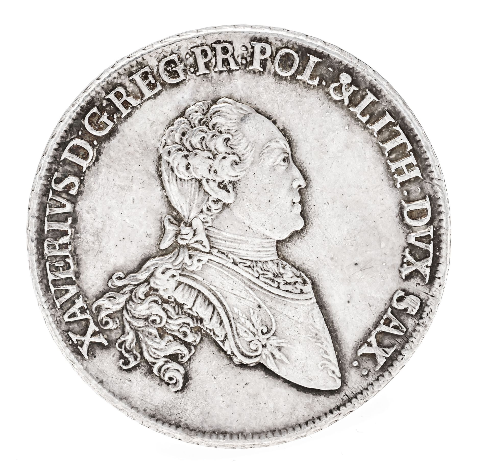Null Moneda, Thaler, Sajonia, 1768, 27,90g