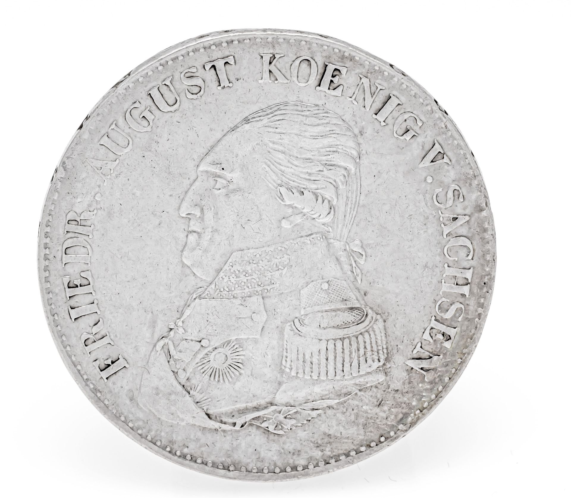 Null Moneta, Thaler, Sassonia, 1823, 27,83g
